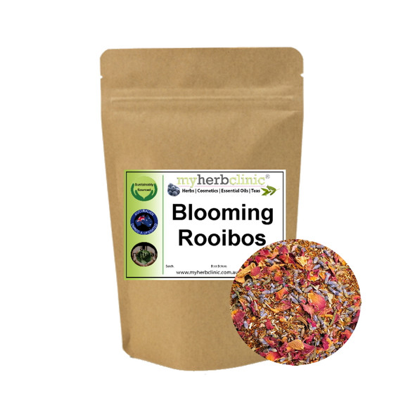 MY HERB CLINIC ® BLOOMING ROOIBOS ORGANIC PREMIUM TEA BLEND CAFFEINE FREE